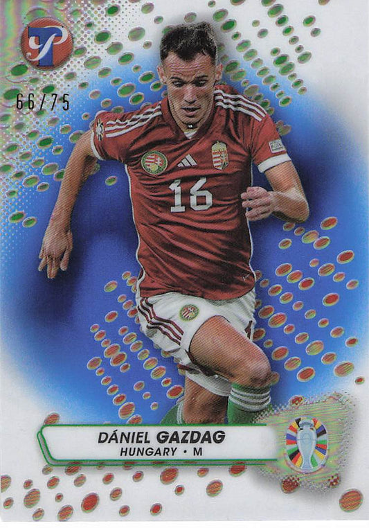 Dániel Gazdag Hungary #/75 2023 Topps Pristine Road To Euro 2024