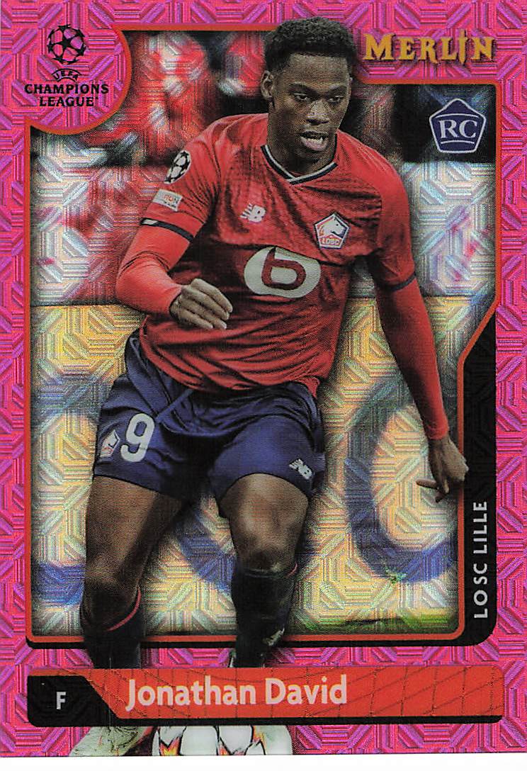 Jonathan David LOSC Lille #/275 2021-22 Merlin Chrome UCL Rookie