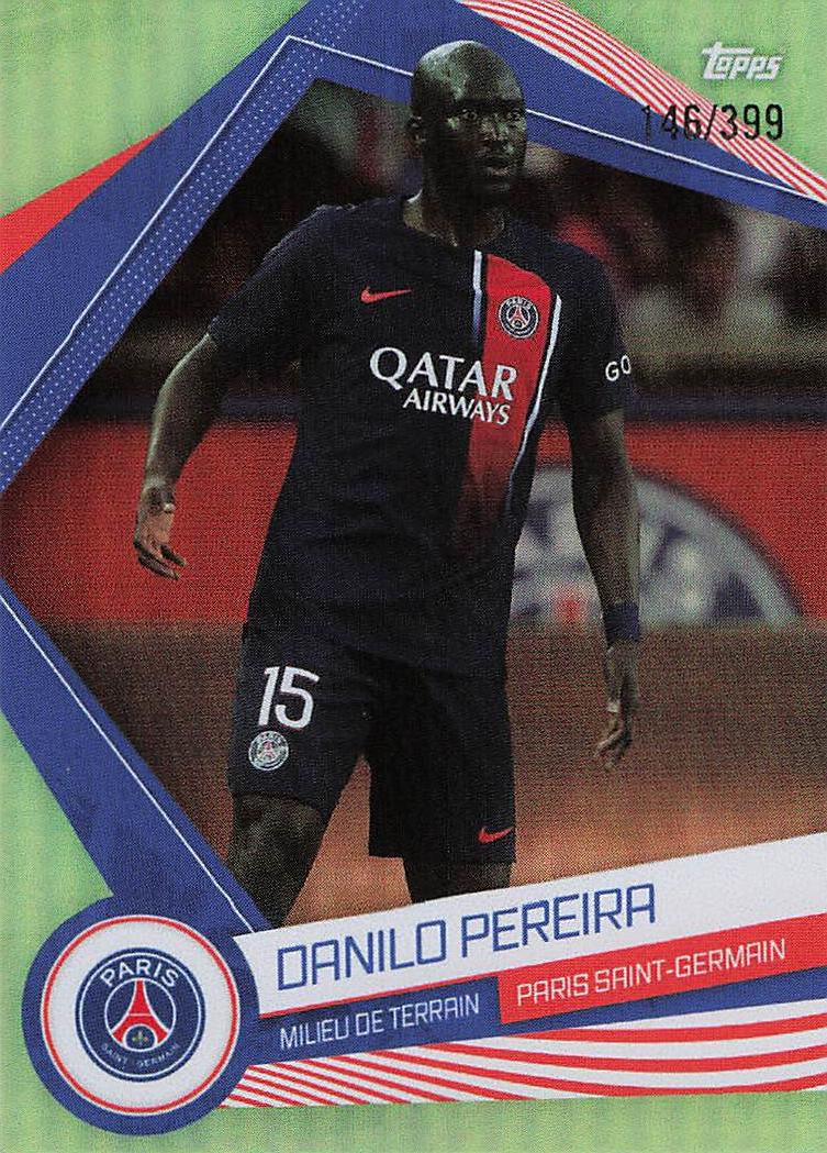 Danilo Pereira PSG  2023-24 Topps Paris Saint-Germain Fan Set /399