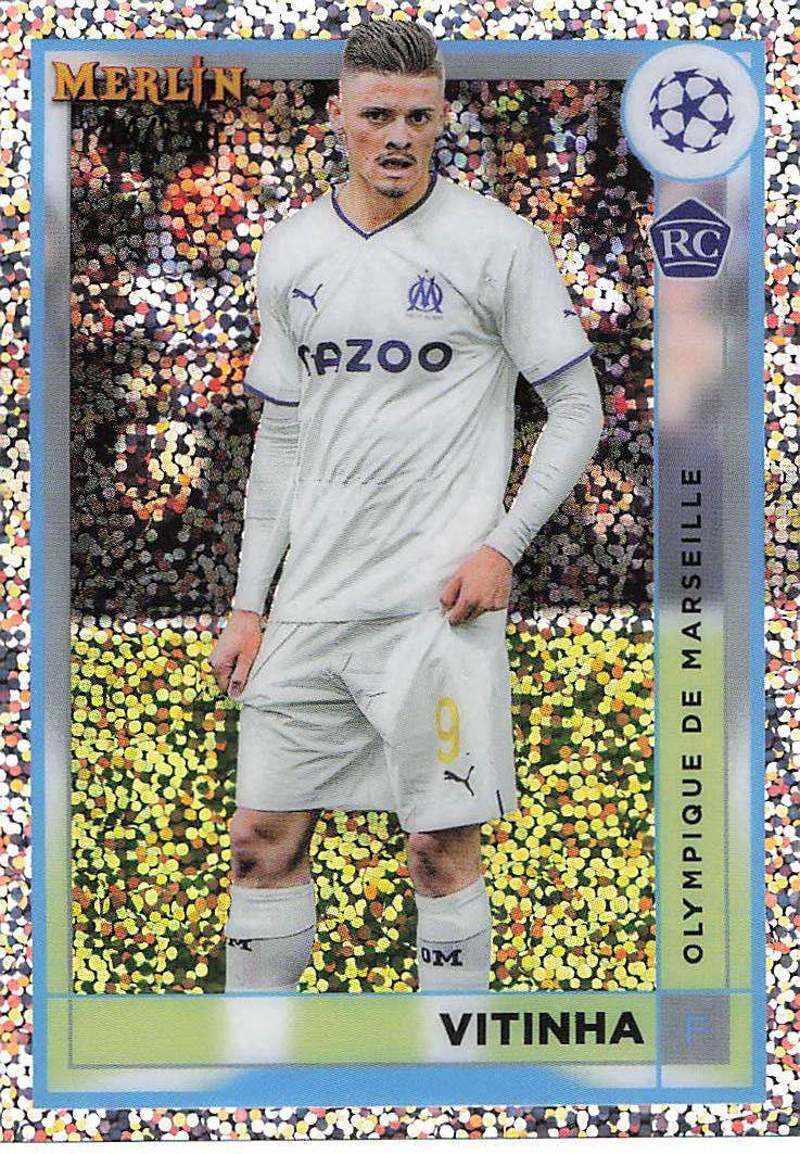 Vitinha Olympique de Marseille #/150 2022-23 Merlin Chrome UCL Rookie