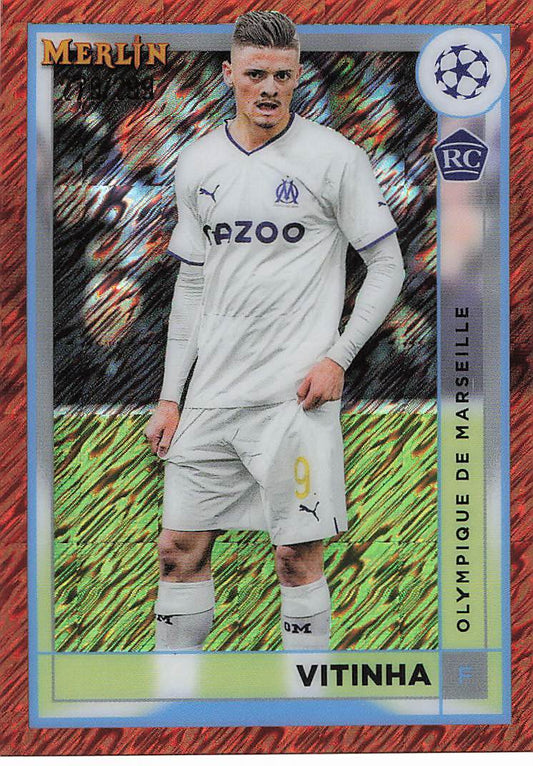 Vitinha Olympique de Marseille #/299 2022-23 Merlin Chrome UCC Rookie