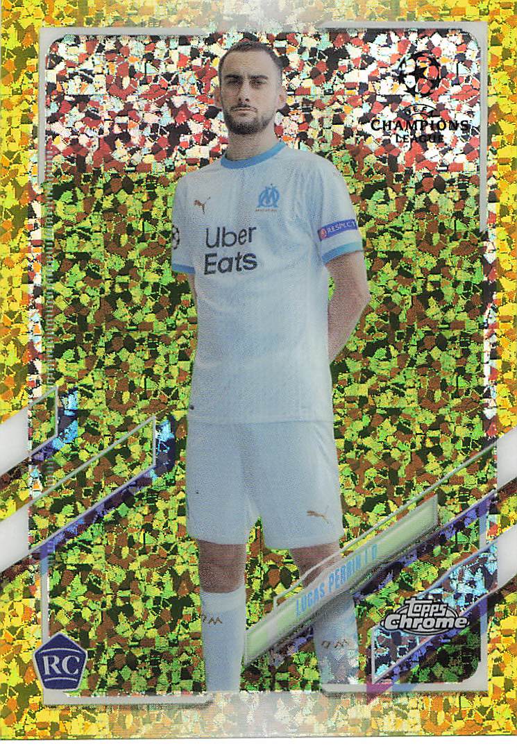 Lucas Perrin Olympique Marseille #/299 2020-21 Topps Chrome UCL Rookie