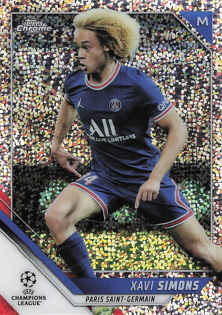 Xavi Simons Paris Saint-Germain 2021-22 Topps Chrome UEFA Champions League