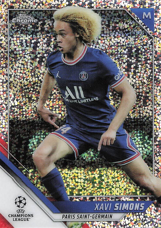 Xavi Simons Paris Saint-Germain 2021-22 Topps Chrome UEFA Champions League