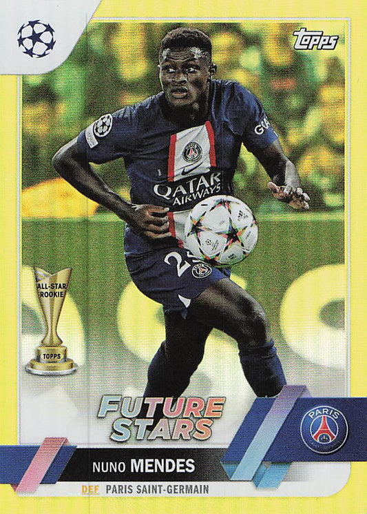 Nuno Mendes Paris Saint-Germain #/299 2022-23 Topps UEFA Club Competitions