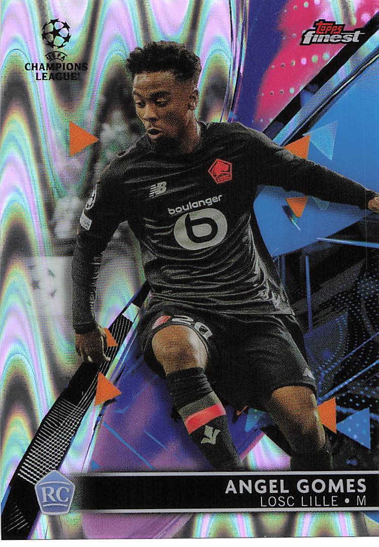 Angel Gomes LOSC Lille #/199 2021-22 Topps Finest UEFA Champions League Rookie