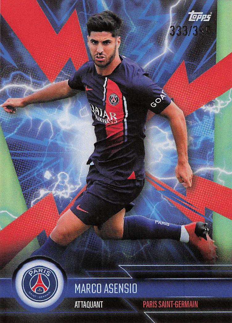Marco Asensio Paris Saint-Germain 2023-24 Topps Paris Saint-Germain Fan Set