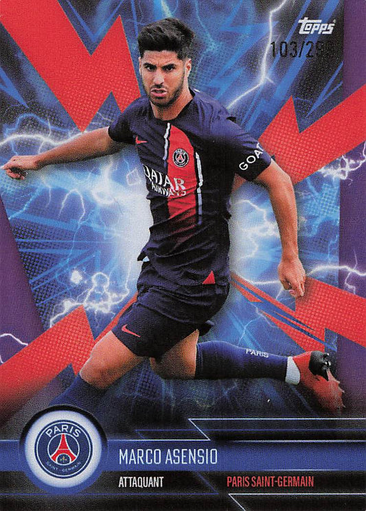 Marco Asensio Paris Saint-Germain 2023-24 Topps PSG Fan Set /299
