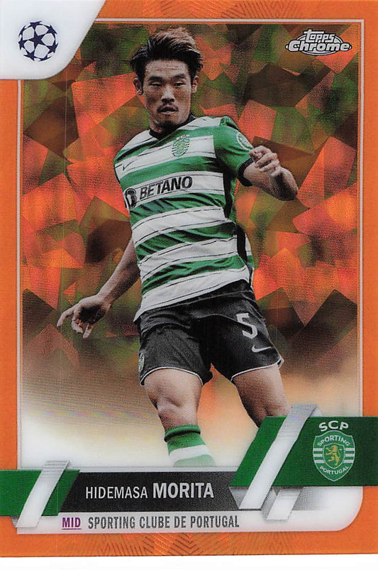 Hidemasa Morita Sporting Portugal #/50 2022-23 Topps Chrome Sapphire UCC