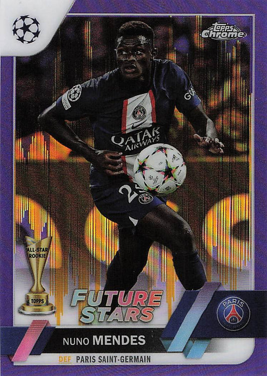 Nuno Mendes Paris Saint-Germain 2022-23 Topps Chrome UEFA Club Competitions