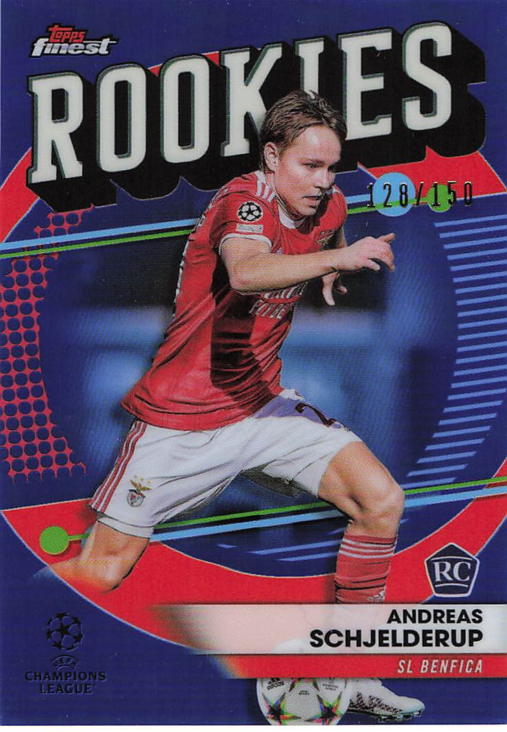 Andreas Schjelderup Benfica #/150 2022-23 Finest UEFA Club Competitions