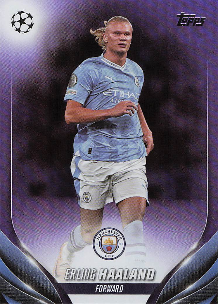 Erling Haaland Manchester City #/299 2023-24 Topps UEFA Club Competitions