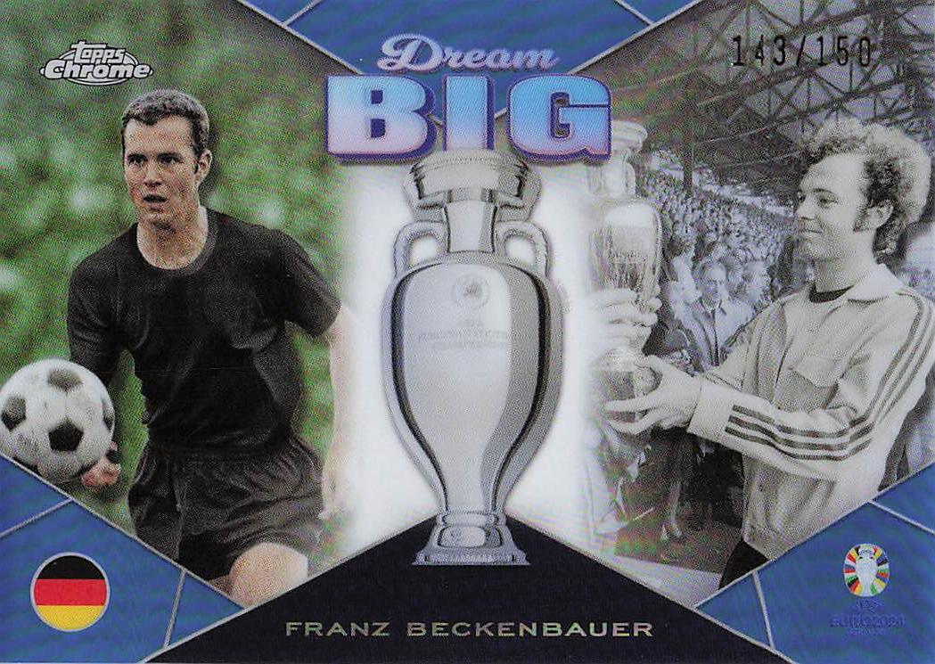 Franz Beckenbauer Germany #/150 2024 Topps Chrome UEFA EURO