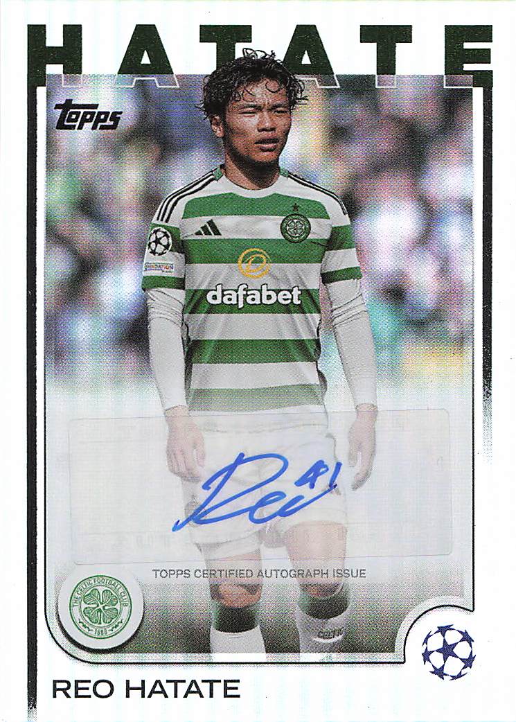 Reo Hatate Celtic 2024-25 Topps UEFA Club Competitions Auto