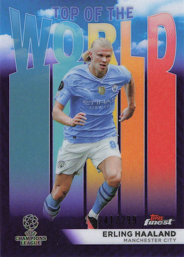 Erling Haaland Manchester City #/299 2023-24 Finest UEFA Club Competitions