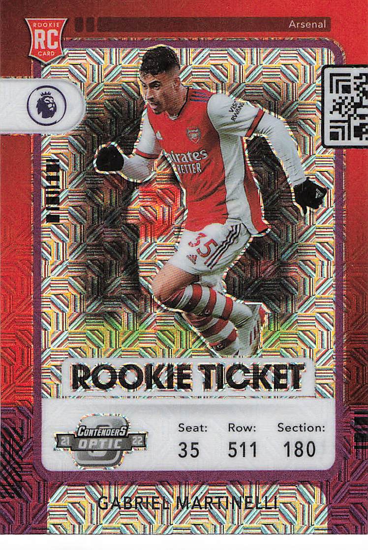 Gabriel Martinelli Arsenal FC 2021-22 Panini Chronicles