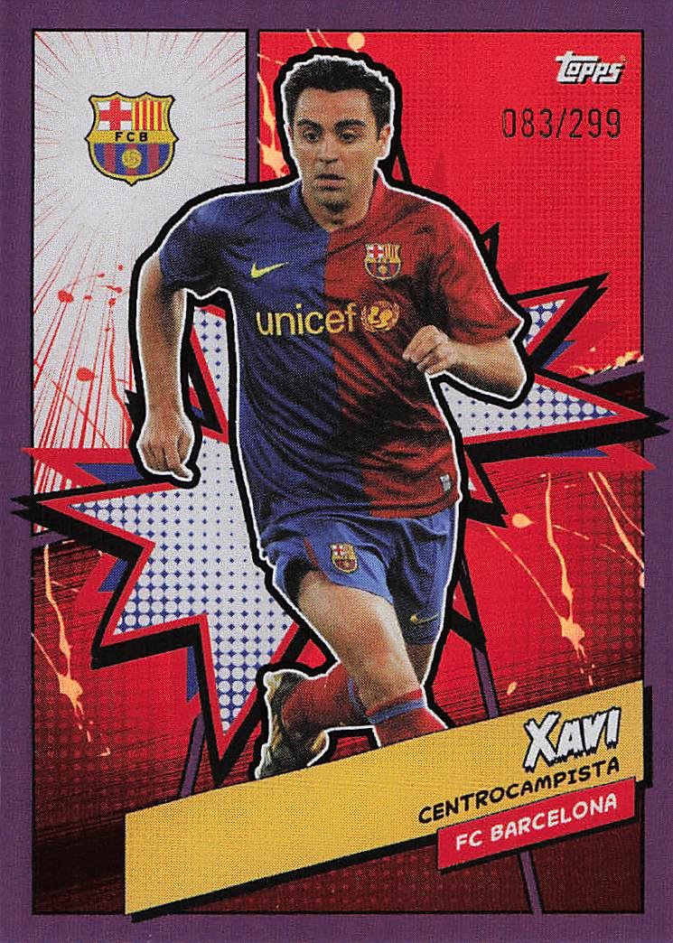 Xavi FC Barcelona #/299 2023-24 Topps FC Barcelona Fan Set