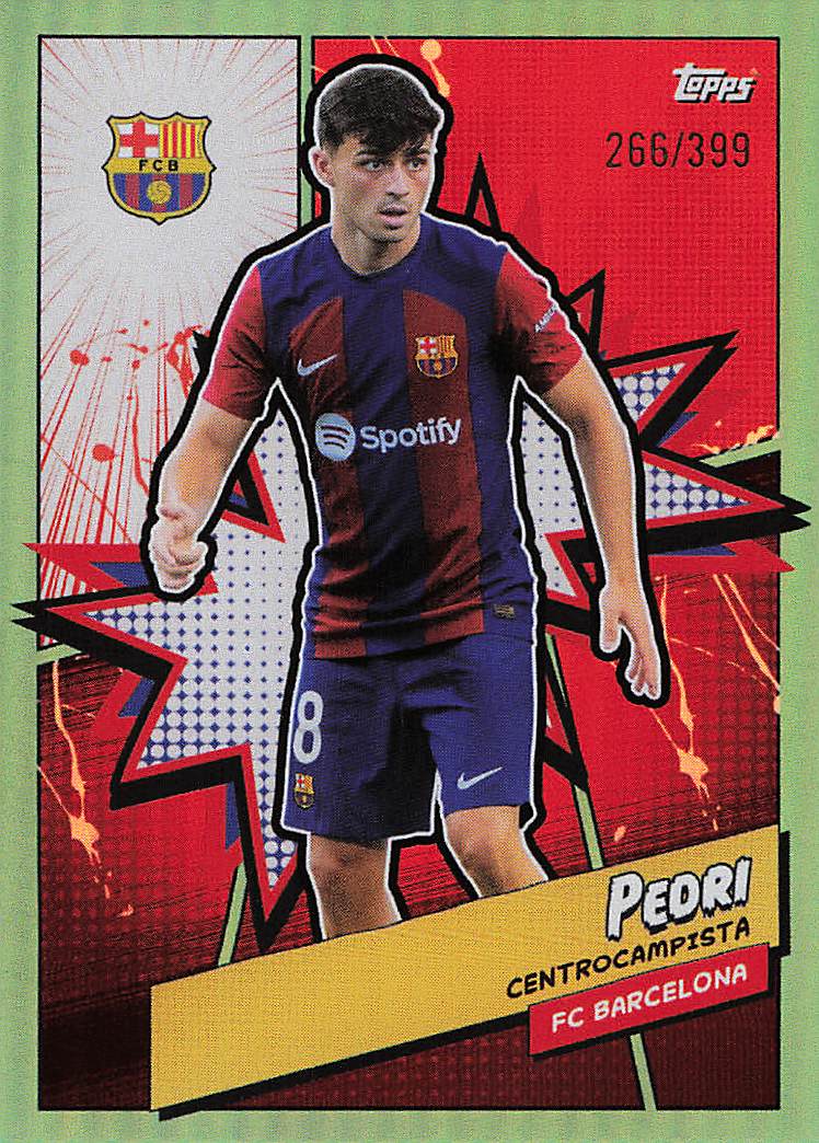 Pedri FC Barcelona #/399 2023-24 Topps FC Barcelona Fan Set