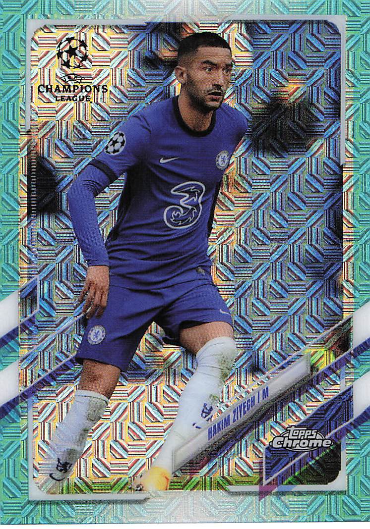 Hakim Ziyech Chelsea FC #/199 2020-21 Topps UEFA Champions League Japan Edition