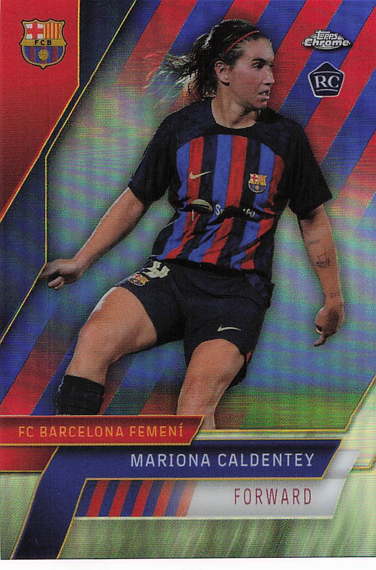 Mariona Caldentey  #/99 2022-23 Topps Chrome FC Barcelona Rookie