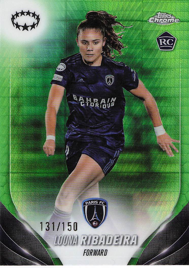Louna Ribadeira Paris FC #/150 2023-24 Topps Chrome UWCL Rookie