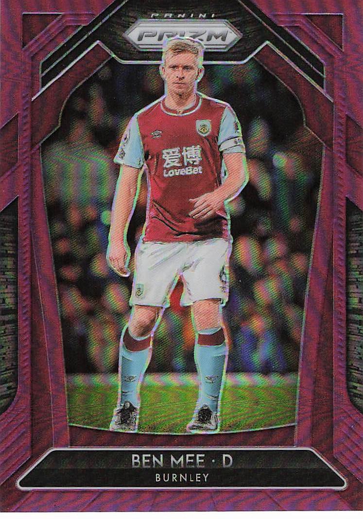Ben Mee Burnley #/99 2020-21 Panini Prizm Premier League