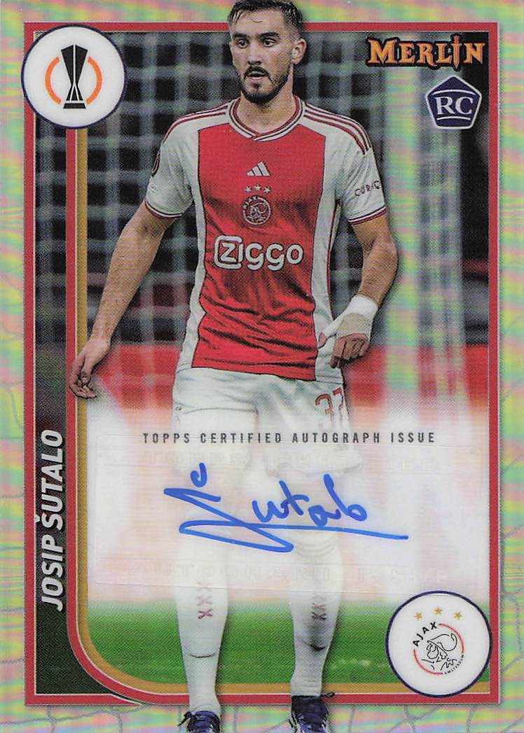 Josip Šutalo Ajax 2024 Topps Merlin Auto