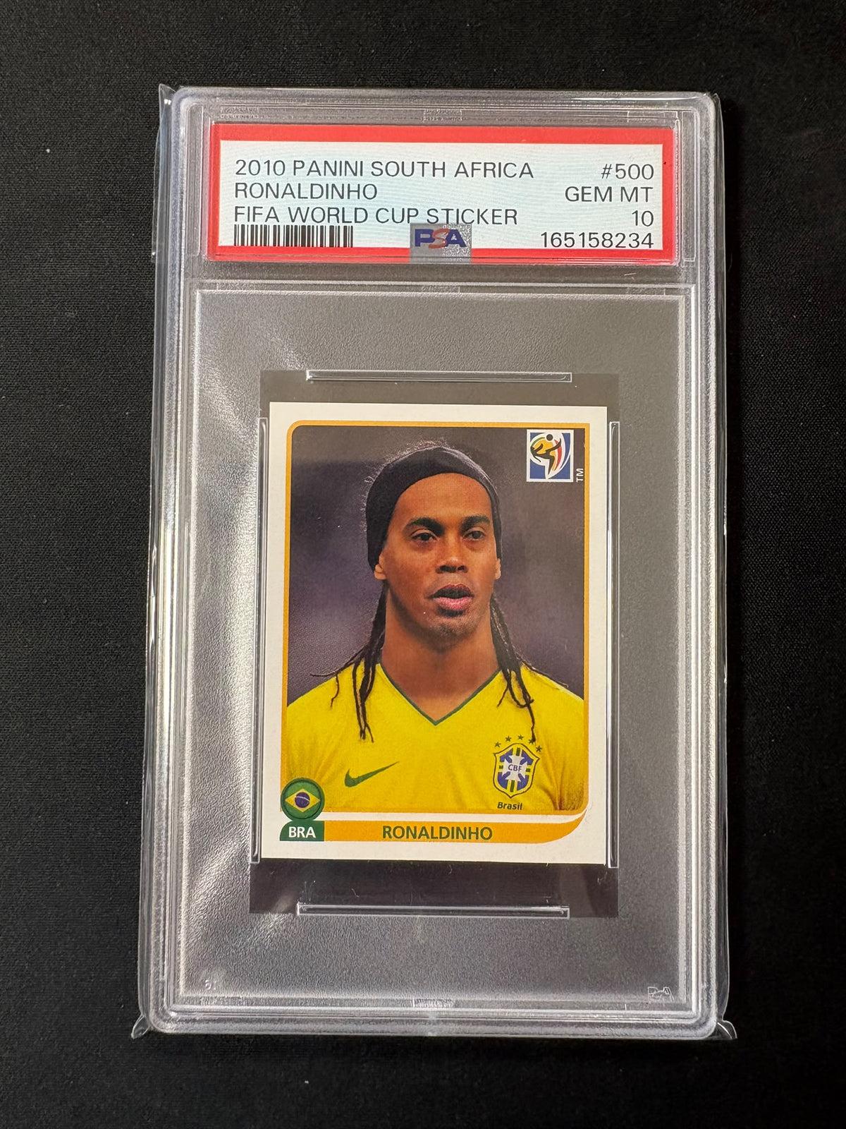 Ronaldinho - 2010 Panini World Cup Sticker PSA 10