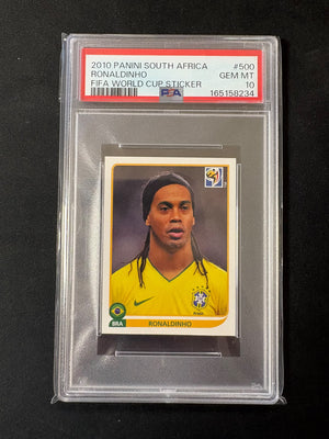 Ronaldinho - 2010 Panini World Cup Sticker PSA 10