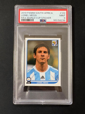 Lionel Messi - 2010 Panini World Cup Sticker PSA 9