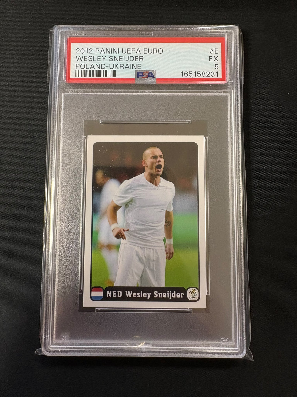 Wesley Sneijder - 2012 Panini UEFA EURO Sticker PSA 5