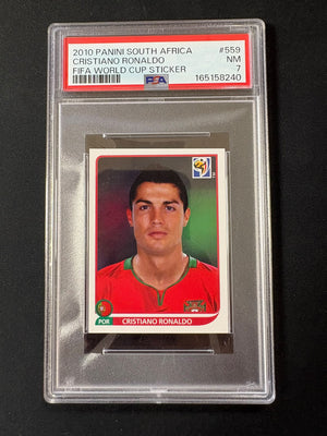 Cristiano Ronaldo - 2010 Panini World Cup Sticker PSA 7
