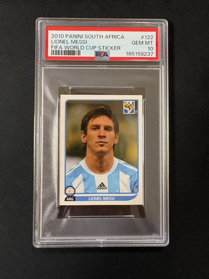 Lionel Messi - 2010 Panini World Cup Sticker PSA 10
