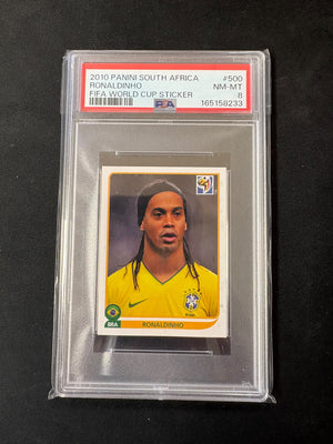 Ronaldinho - 2010 Panini World Cup Sticker PSA 8