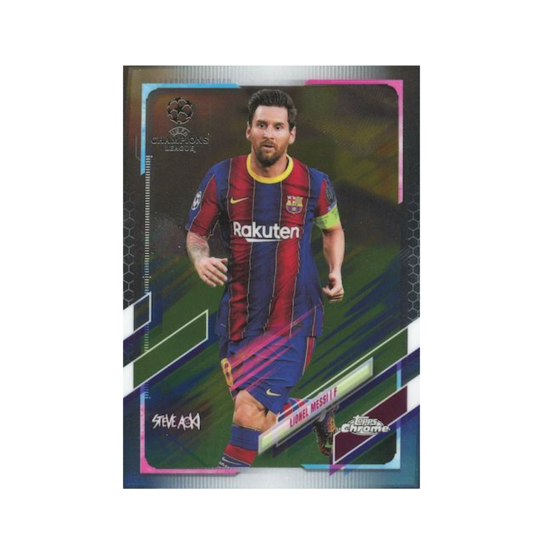 2020-21 Topps UEFA Champions League Chrome Steve Aoki X Neon Futures Soccer Hobby Box