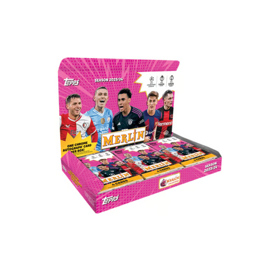 2023-24 Topps UEFA Club Competitions Merlin Chrome Soccer Hobby Box