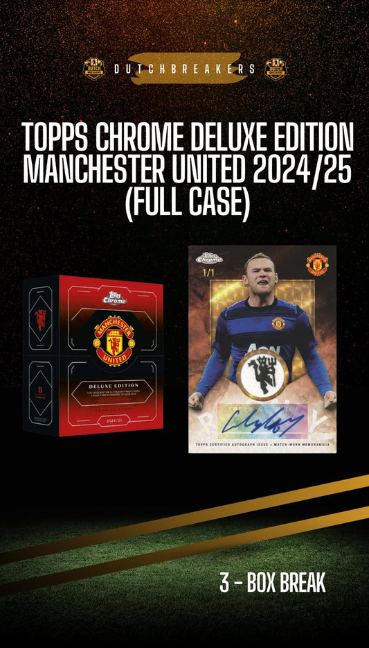 2024-25 Topps Chrome Deluxe Edition Manchester United 3x FULL CASE #131