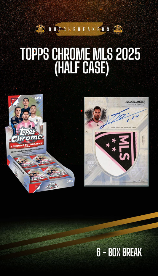 Topps Chrome MLS 2025 Hobby Box 6x (HALF CASE) #175