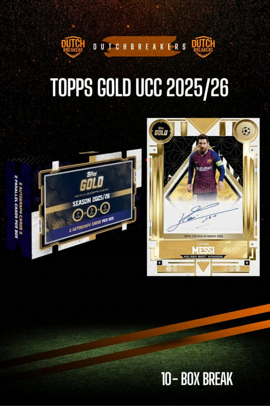2025-26 Topps Gold UCC Soccer Hobby Box 10x #193