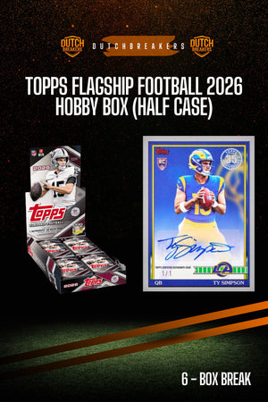 2026 Topps Flagship Football - Hobby Box 6x (HALF CASE) #219