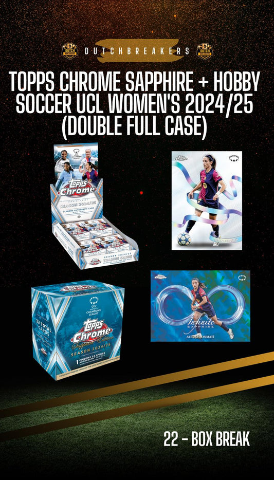 2024-25 Topps Chrome Sapphire+ hobby UCL Women's -(DOUBLE FULL CASE) #162
