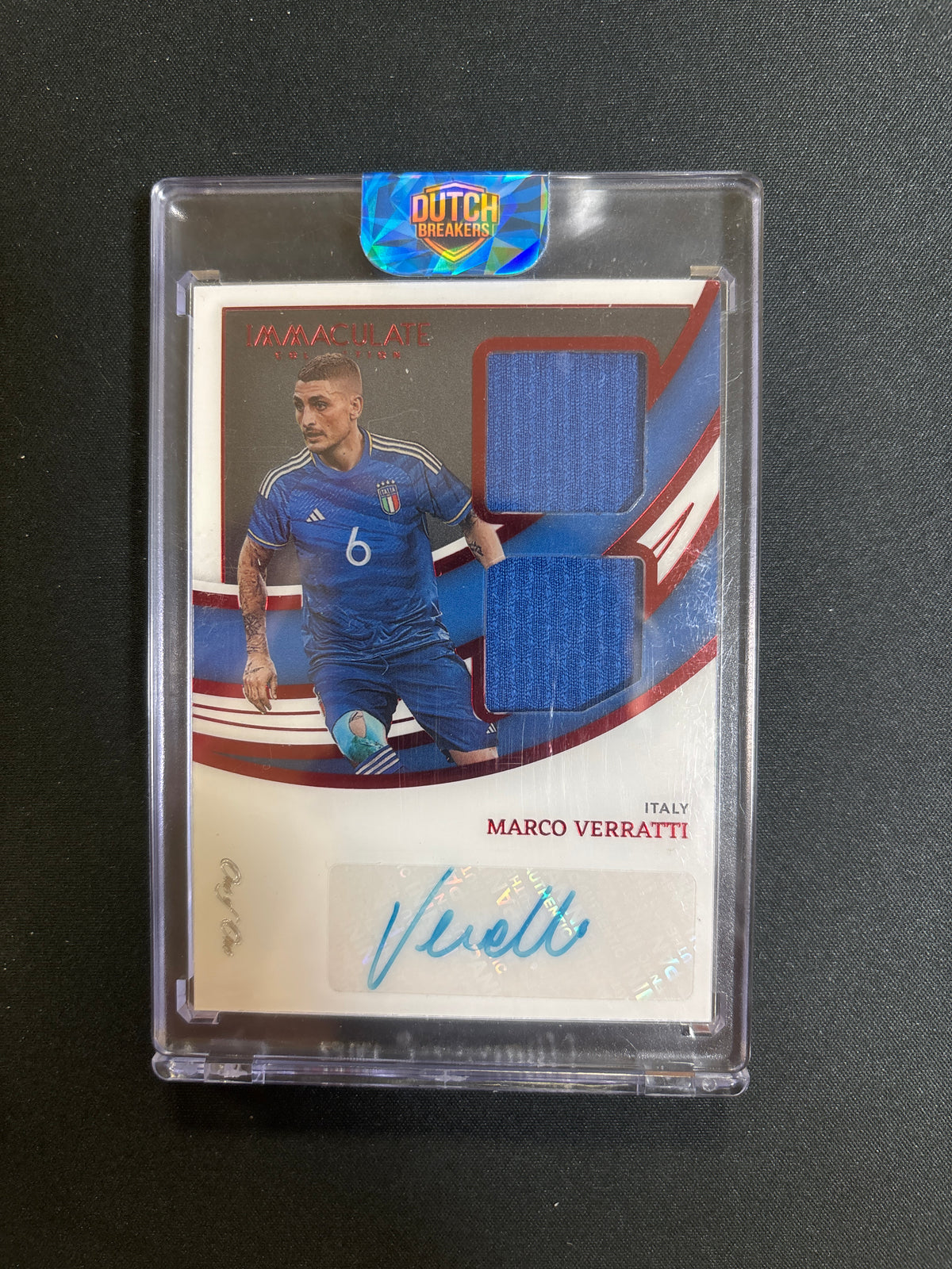 Marco Verratti - 2022-23 Panini Immaculate autograph Patch 1/1