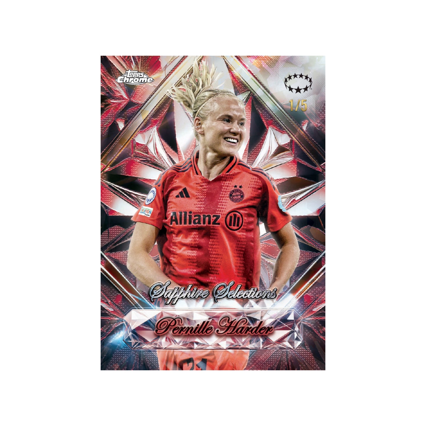 2024-25 Topps Chrome Sapphire Soccer UEFA Women's Champions League Hobby Box