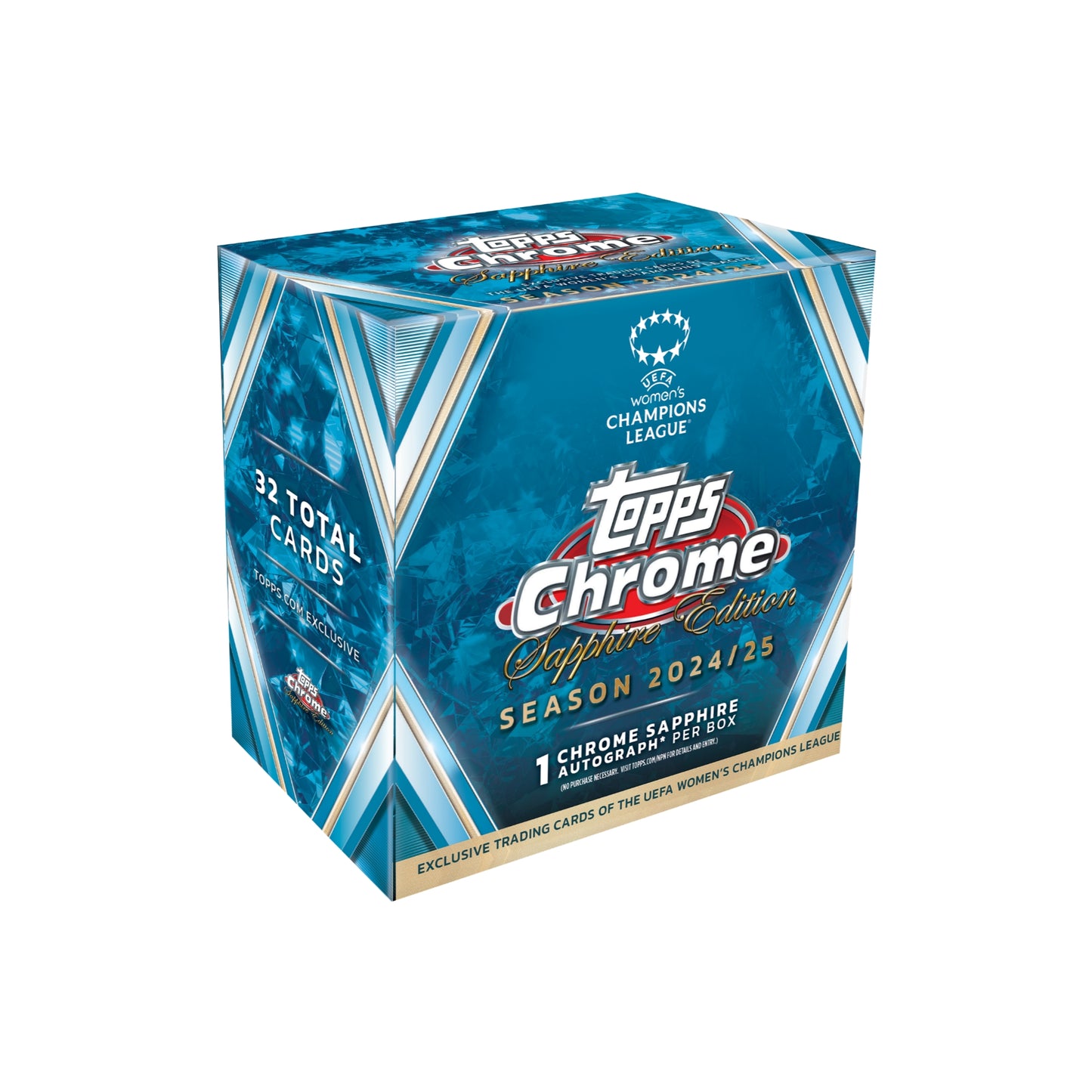 2024-25 Topps Chrome Sapphire Soccer UEFA Women's Champions League Hobby Box